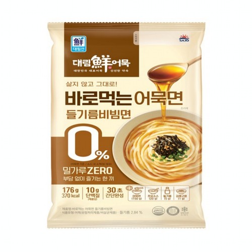 사조대림 바로먹는 어묵면 들기름비빔면 (176G)