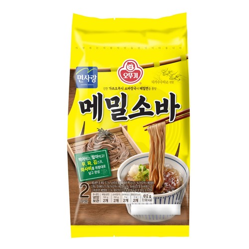 오뚜기 면사랑 메밀소바 (2인) (612G)