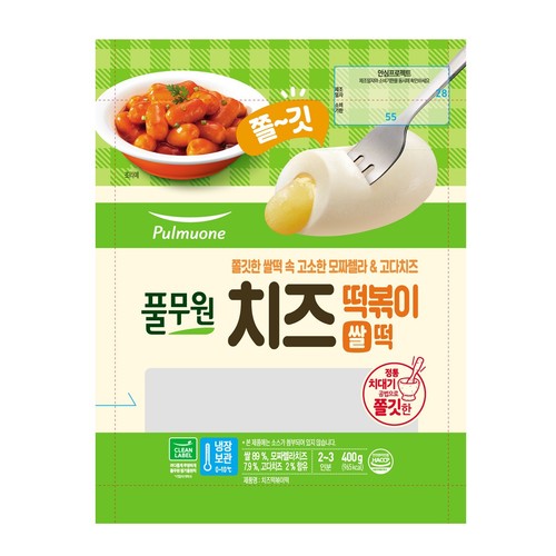 풀무원 치즈 떡볶이 쌀떡 (400G)