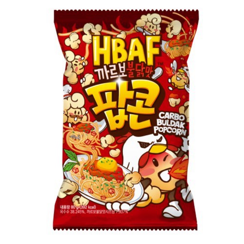 HBAF 까르보불닭맛팝콘 (80G)