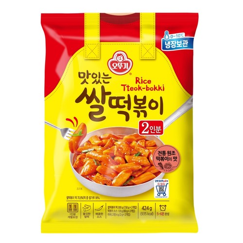 오뚜기 맛있는 쌀떡볶이 (2인) (424G)