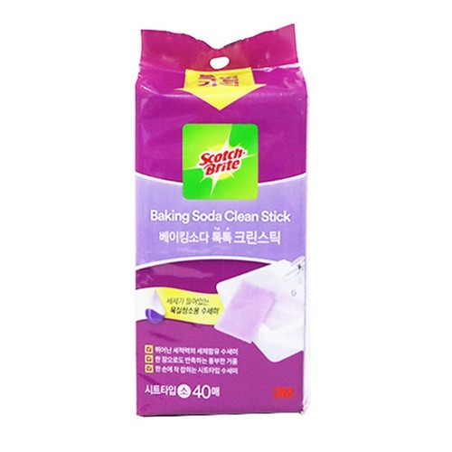 3M 베이킹소다 톡톡 크린스틱 시트타입 (소) (40매)