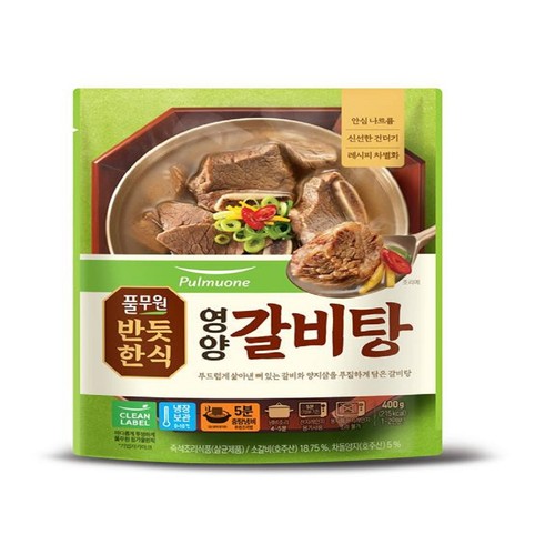 풀무원 반듯한식 영양 갈비탕 (400G)