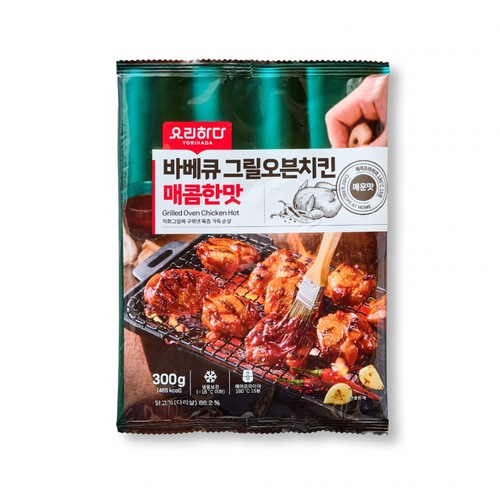 요리하다 바베큐 그릴오븐치킨 매콤한맛 (300G)