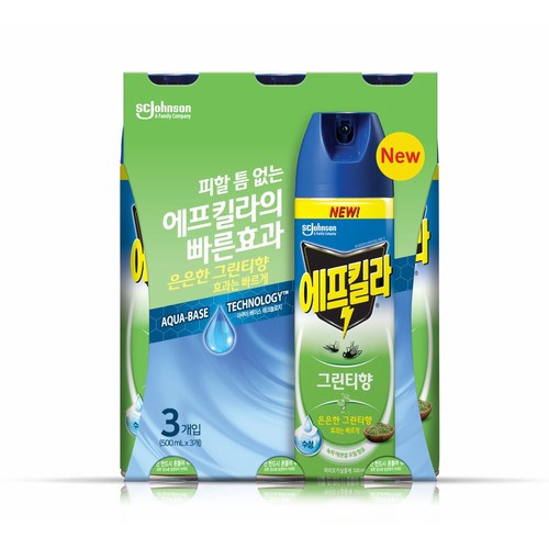 에프킬라 에어로졸 그린티향 (500ML*3입)