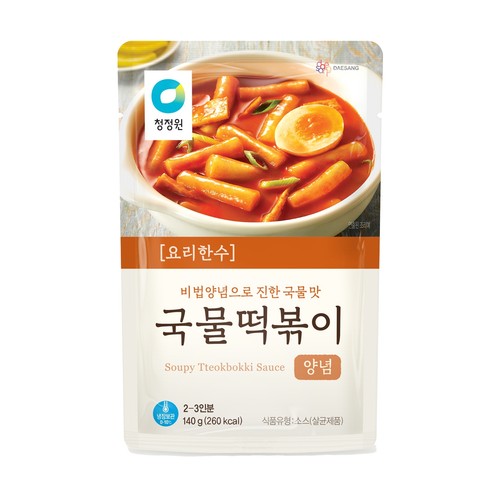 청정원 요리한수 국물떡볶이 양념 (140G)