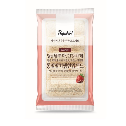 삼립 프로젝트H 통밀딸기잼한입샌드 (100G)