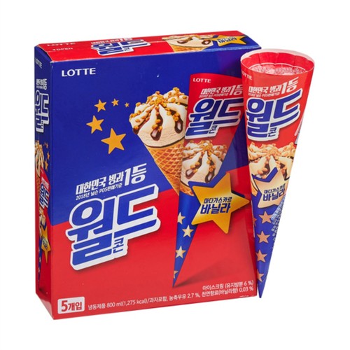 롯데 월드콘 (160ML*5입)