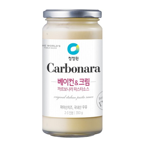 청정원 까르보나라 파스타소스 (350G)