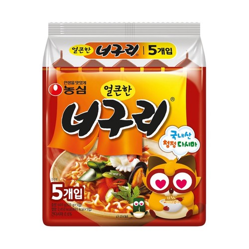 농심 얼큰한 너구리 (5개입)