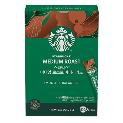 스타벅스 미디엄로스트 아메리카노 (1.1G*100입)
