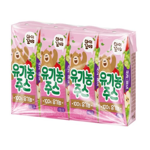  남양 아이꼬야 베이비주스 사과포도 (120ML*4입)