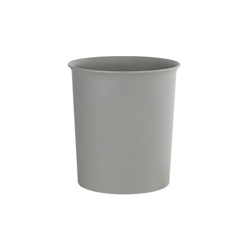 심플 원형 오픈 휴지통 (5L, 그레이) (20*21.8CM)