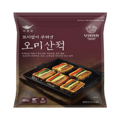꼬지없이 부쳐낸 오미산적 (450G)