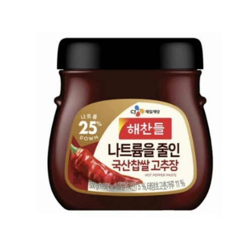 해찬들 나트륨 줄인 국산찹쌀 고추장 (1KG)