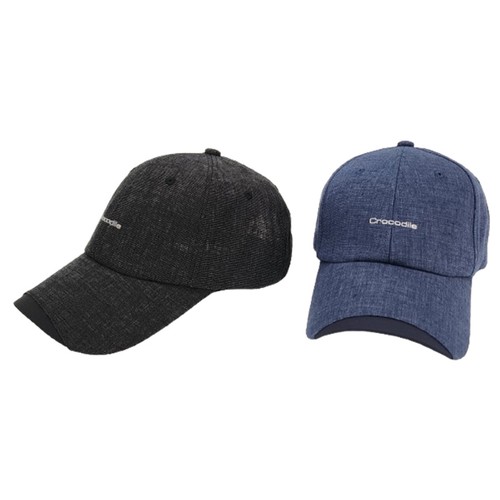 NAVY 크로커다일 린넨 캐주얼캡