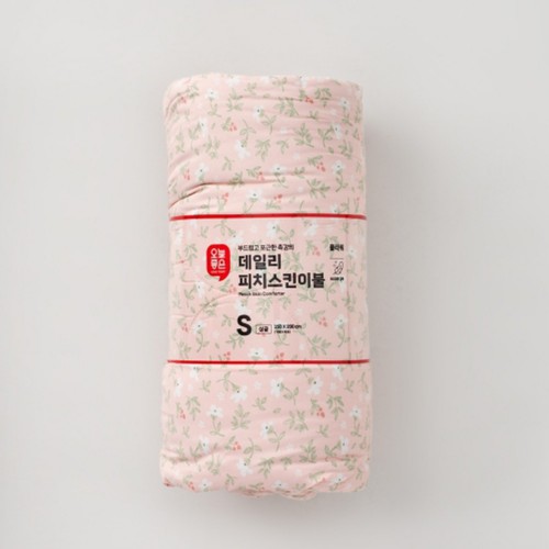 오늘좋은 데일리 피치스킨 이불(플라워,S) (150*200CM)
