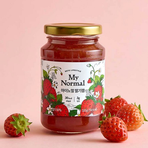 마이노멀 저당 저칼로리 딸기잼 (320G)