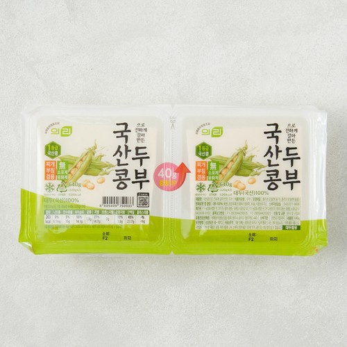 어깨동무 국산콩 두부 (320G*2입)