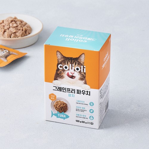 콜리올리 그레인프리 파우치(참치) (80G*5)