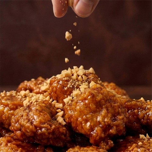 【롯데단독】 비비큐 후라이드 순살 양념치킨 (375G)
