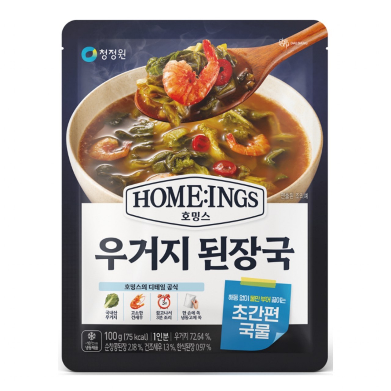 청정원 호밍스 우거지된장국 (100G)ㅣ롯데마트 제타 최상의 신선 식품과 다양한 간편식을 롯데마트 제타에서 만나보세요