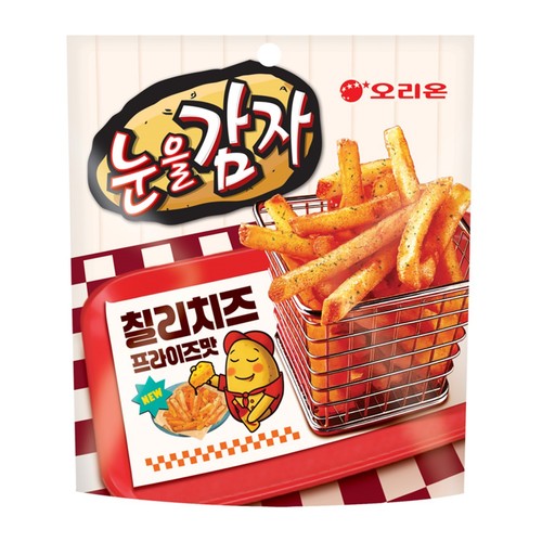  오리온 눈을감자 칠리치즈 프라이즈맛 (56G)