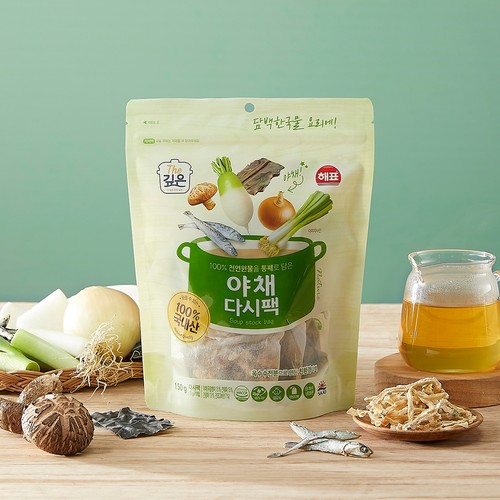 해표 100% 국내산 야채 다시팩 (15G*10입)