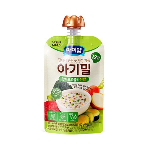  아이얌 아기밀 한우브로콜리 진밥 (12개월) (100G)