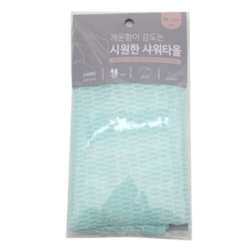  오션 개운함이 감도는 시원한 샤워타올 (30*95MM)