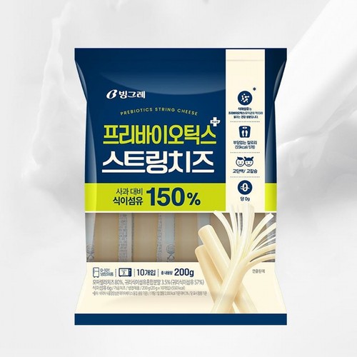 빙그레 프리바이오틱스 스트링치즈 (20G*10)
