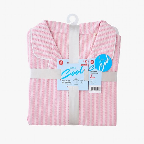 PINK/S 오늘좋은 여성 시어서커 반팔 파자마세트