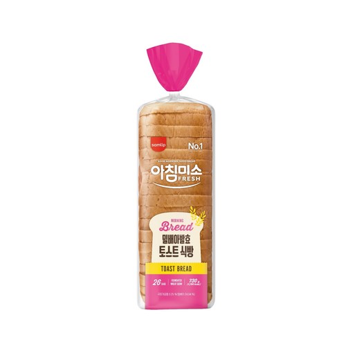 삼립 아침미소 밀배아발효 토스트식빵 (730G)