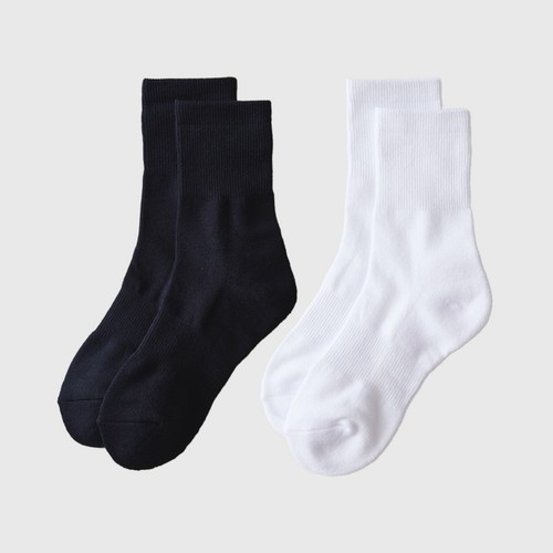 WHITE/FREE 오늘좋은 여성 쿠션 중목 양말 (5매)