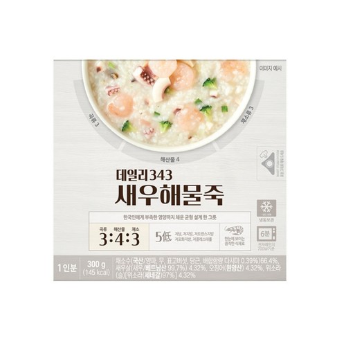 베베쿡 데일리343 새우해물죽 (300G)