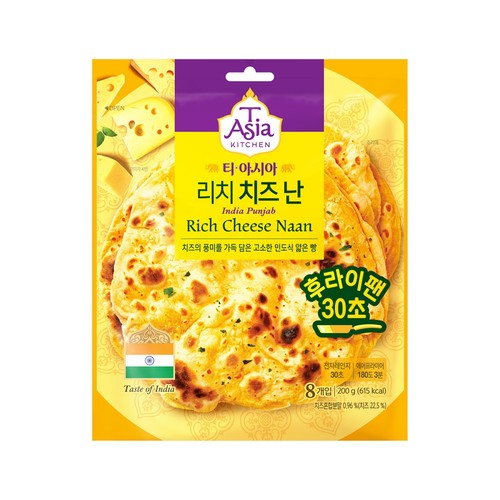 티아시아 리치 치즈 난 (200G)