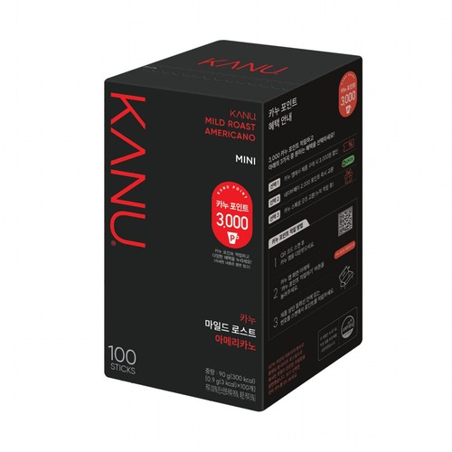 동서 카누 미니 마일드로스트 아메리카노 100포 (0.9G*100입)