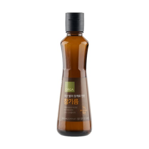 ORGA 발아 참깨로 만든 참기름 (300ML)