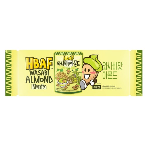 HBAF 와사비맛 아몬드 매니아 (40G*8봉)