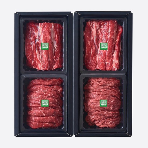 [명절선물세트] 무항생제 한우 정육세트(3호/1+등급) (2.0KG)