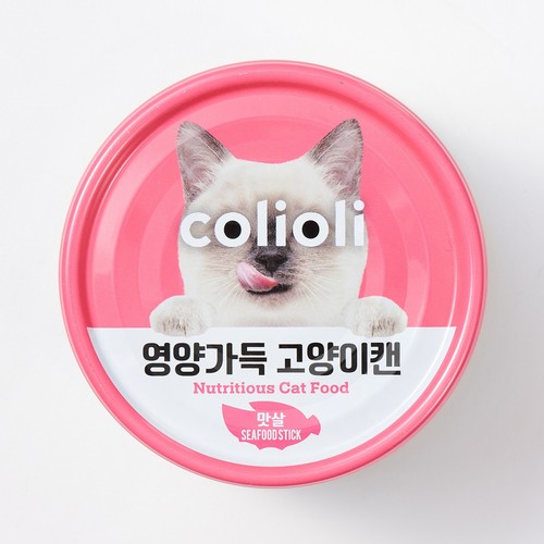 콜리올리 영양가득 고양이캔 (맛살) (160G)