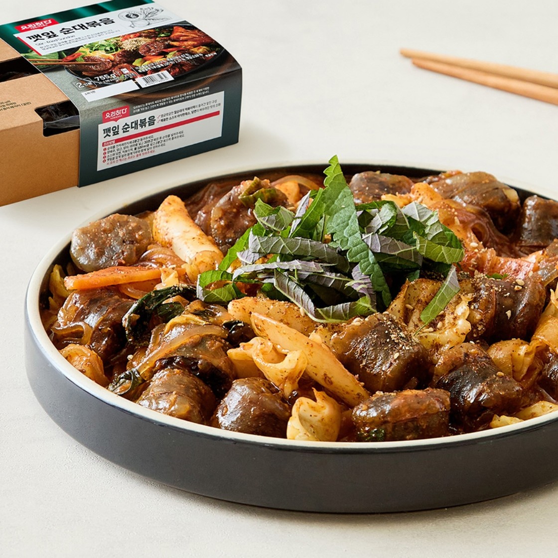 요리하다 깻잎 순대볶음 (755G)ㅣ롯데마트 제타 최상의 신선 식품과 다양한 간편식을 롯데마트 제타에서 만나보세요