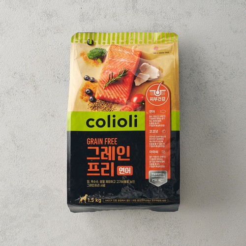  콜리올리 그레인프리 사료 (연어,피부건강) (1.5KG)
