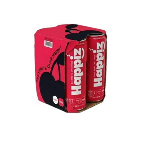 해피즈 팝핑체리 (355ML * 4)