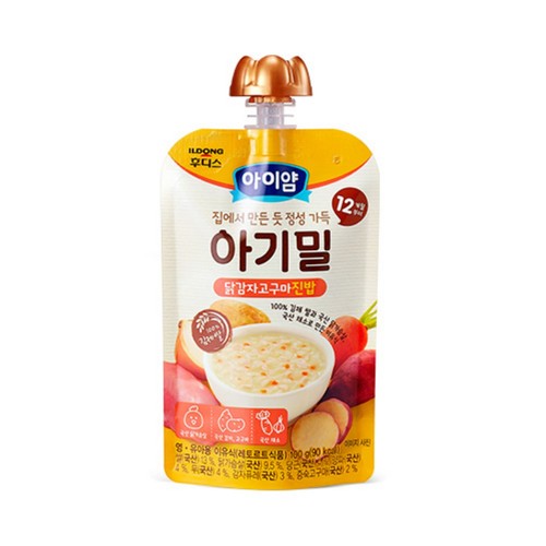  아이얌 아기밀 닭감자고구마 진밥 (12개월) (100G)