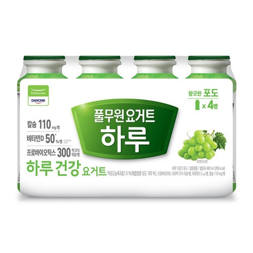 풀무원다논 하루요거트 포도 (120ML*4입)