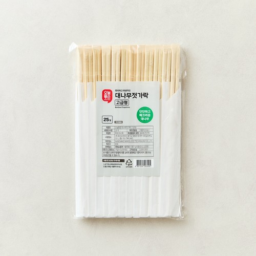 오늘좋은 대나무 젓가락 (고급형) (25입)