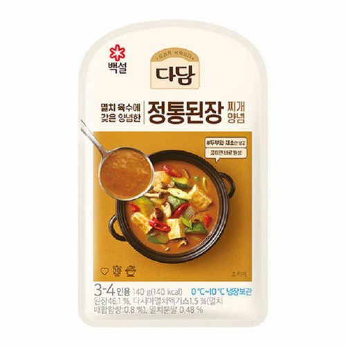 CJ 백설 다담 정통된장찌개 양념 (140G)