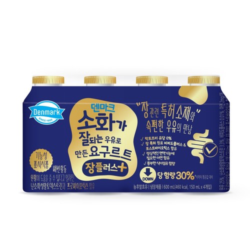 동원 덴마크 소화가 잘되는 요구르트 장플러스 (150ML*4입)