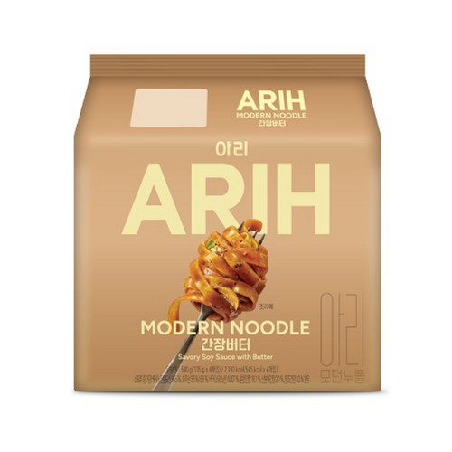 팔도 아리 모던누들 간장버터 (135G*4)